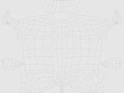 Goats goat in low polygons Low-poly 3D model