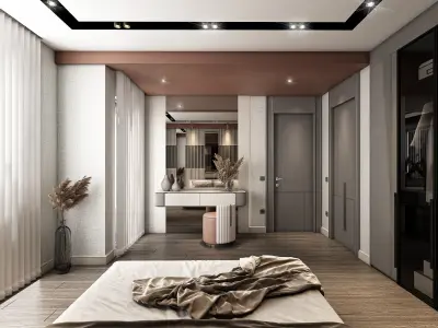 Interior Scene BedRoom Vray 3D model
