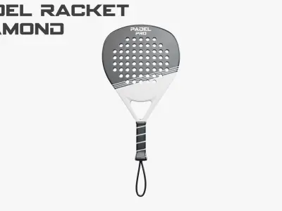 Padel Rackets - Set 3D model
