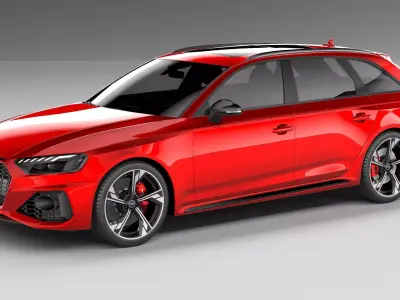 Audi RS4 Avant 2020 3D model