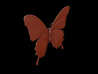 Butterfly Animal Sculpture 3D print model
