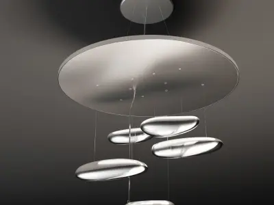 Mercury Mini Ceiling LED  Ross Lovegrove 3D model