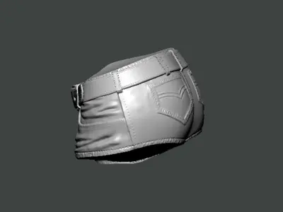3D Model-CLOTHES0008 shorts 3D print model