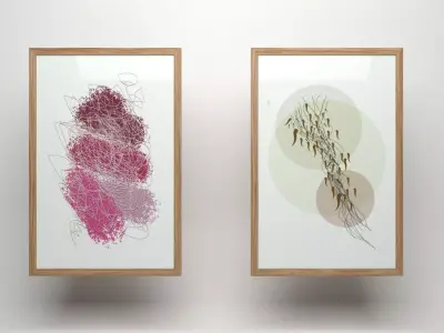 Paintings on Wall 3D model