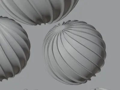 Complex spheres Free 3D model