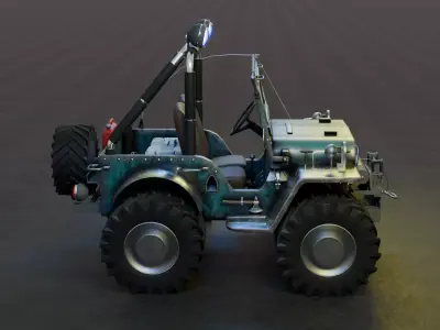 jeep sports car 3D model