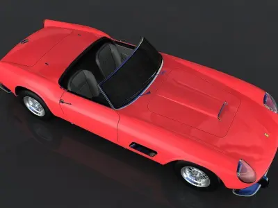 Ferrari 250 California Low-poly 3D model
