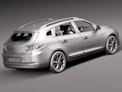 Renault Megane Estate 2014 3D model