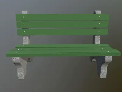 Park Bench - Autodesk Maya 2018 Free 3D model