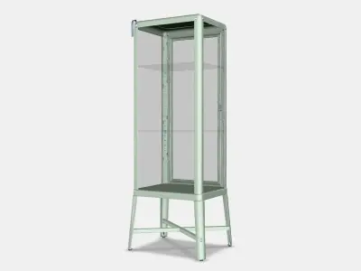 FABRIKOR Glass-door cabinet 3 Low-poly 3D model