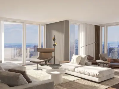 Luxury Modern apartment incl living kitchen bathroom bedroom 3D model