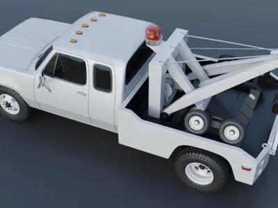 Dodge D300 Wrecker 1977 3D print model