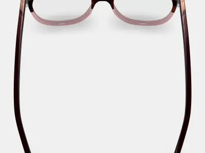 Laurel Eyeglasses in Tea Rose Fade 3D model