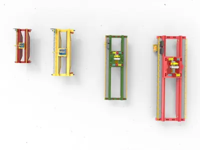 Overhead Crane 3D model