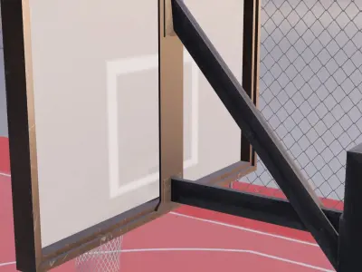 Street BasketBallCourt 3D model