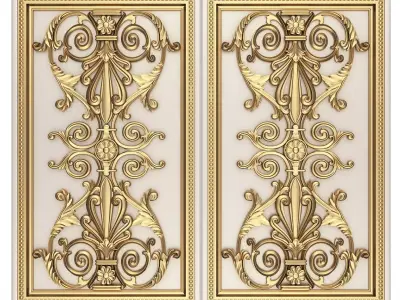 Backgammon Set 05 White Low-poly 3D model