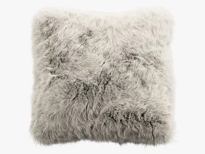 Fur pillows set 2 3D model