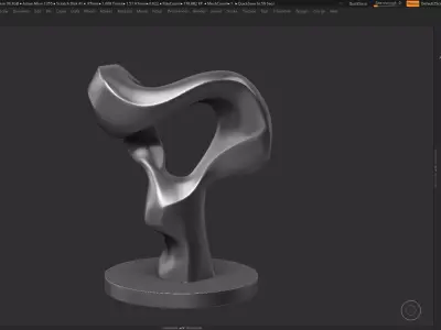 Modern Abstract Decorative sculpture 3d print model 132 3D print model