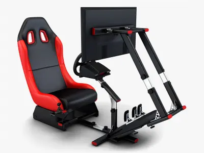 Racing Game Simulator Display v 1 3D model