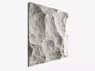 352-RockPanel piece of rock 3D model