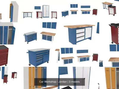 Car Workshop - Jordan 3D Model Pack