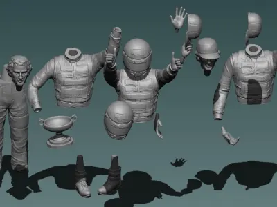 Ayrton Senna Legend 3D print model