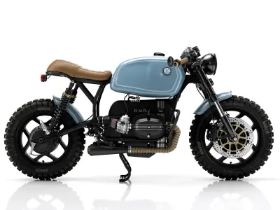 Cafe Racer R100 Motorcycle 3D model