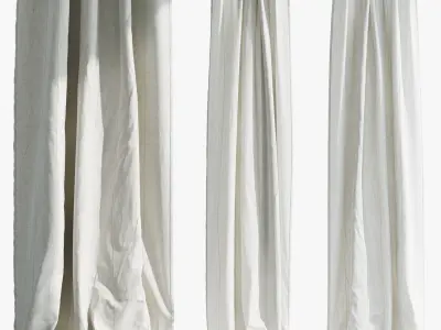 Ikea Lenda Curtains 3D model