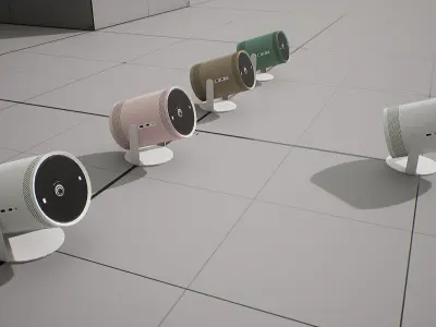 SAMSUNG Projector - BESPOKE The Freestyle Low-poly 3D model