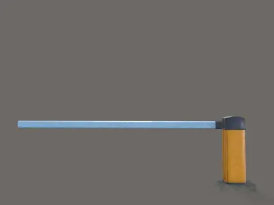 Parking Car Barrier Gate Low-poly 3D model