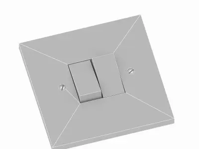 Light switch low-poly Free low-poly 3D model