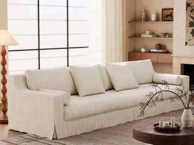 Mid Century interior scene 3D model