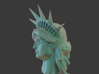 Statue Of Liberty Head Free 3D model