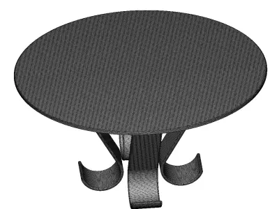 Premium Elliptical Table 3D print model