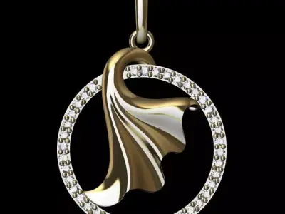 Multi piece pendant or Necklace 3D print model