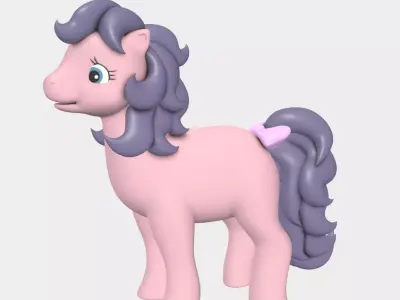 My little pony 90s original series fully rigged 3D model