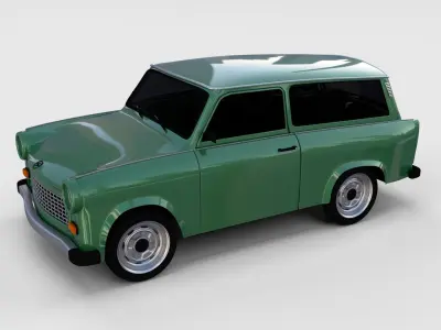Trabant 601 estate rev 3D model