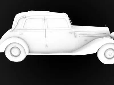High-Poly Mercedes Benz 170 3D model