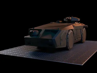 M577 APC  Aliens 3D model