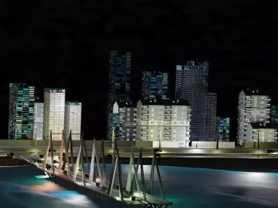 Worli Sea Link View 3D model
