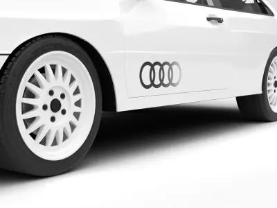 Audi Quattro UR 1980 3d model 3D model