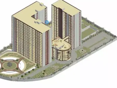 Hotel complete revit project p2 3D model