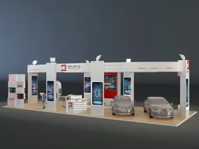  Booth Exhibition Stand a225 3D model
