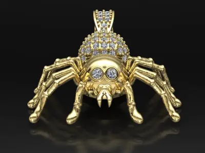 spider  tarantula pendant 3D print model