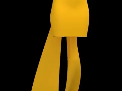 Bow skirt 3D model purchase