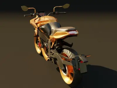 2019 Suzuki Katana 3D model