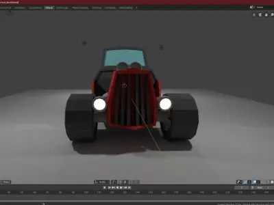 Old School Car 3D model