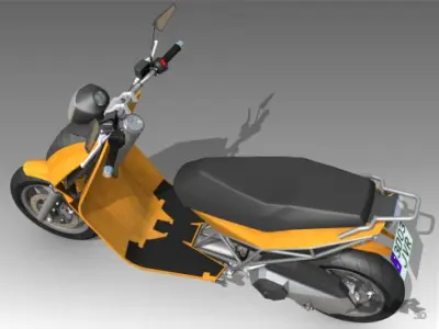 Albura concept scooter 3D model