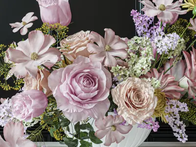 Flower Set 032 Centerpiece 3D model