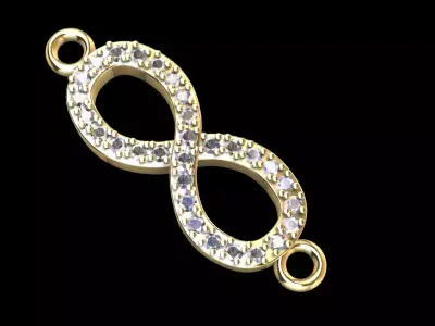 infinito con piedras 3D print model